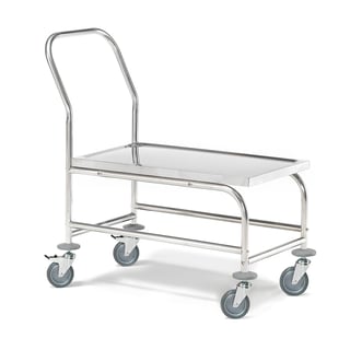 Nerūdijančio plieno platforminis vežimėlis METRO, 100kg, 875x450 mm