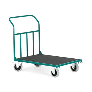Wózek platformowy RUNWAY, platforma z filcu, 300 kg, 1000x700x970 mm