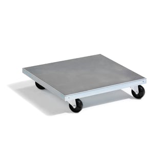 Galvanised dolly, 180 kg load, 500x500x120 mm