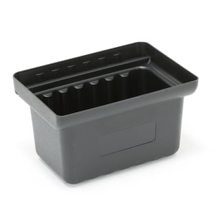 Plastový box k policovému vozíku MOVE, 350x240x200 mm, černý