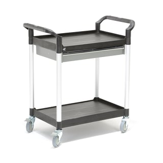 Service trolley MOVE with drawer, 850x480x950 mm