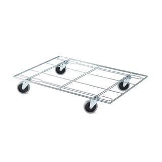 Stackable wire mesh trolley, 410x620 mm