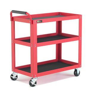 Shelf trolley REPAIR, 3 shelves, 350 kg load, 885x475x950 mm