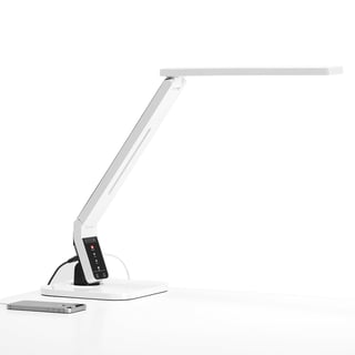 Kancelárska stolová lampa APOLLO, LED, biela, životnosť 50000 hodín