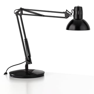 Skrivebordslampe COSMO, med leddet arm, svart