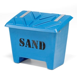 Kontajner na skladovanie piesku, 130 L, modrý