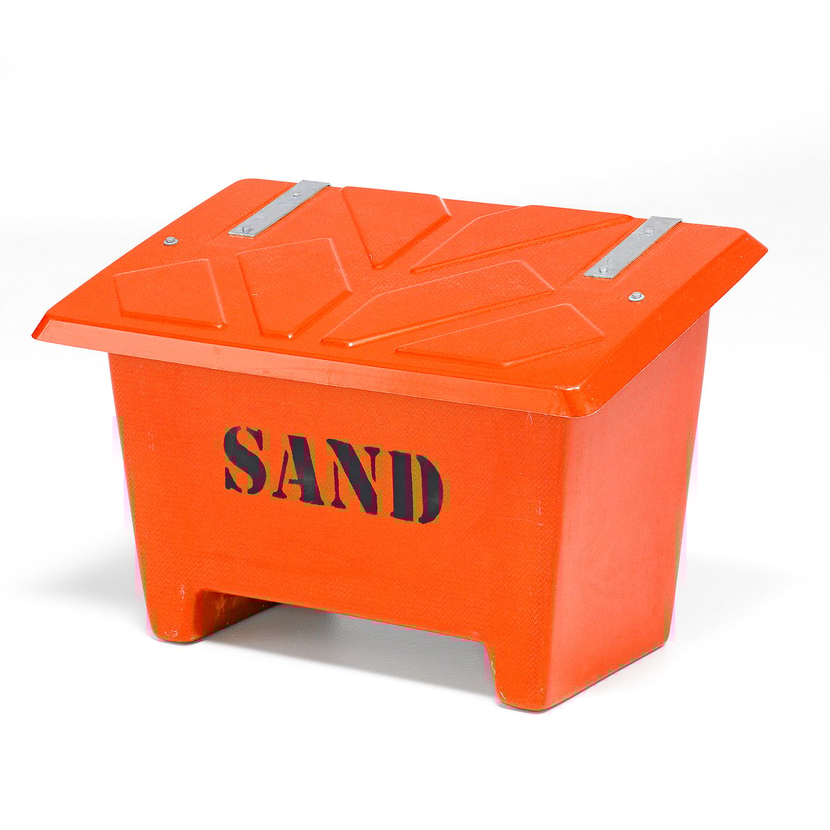 Grit bin, 690x1010x630 mm, 250 L, orange AJ Products