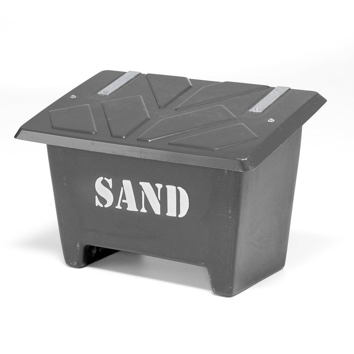 Grit bin, 690x1010x630 mm, 250 L, black AJ Products