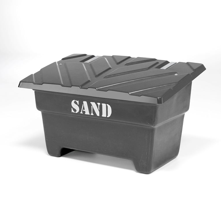 Grit bin, 870x1420x920 mm, 550 L, black AJ Products