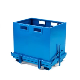 Bottentömmande container AMASS, 700 liter, blå