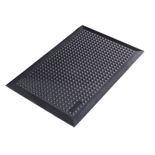 Pretnoguruma gumijas paklājs SOLO, 600x900 mm, melns