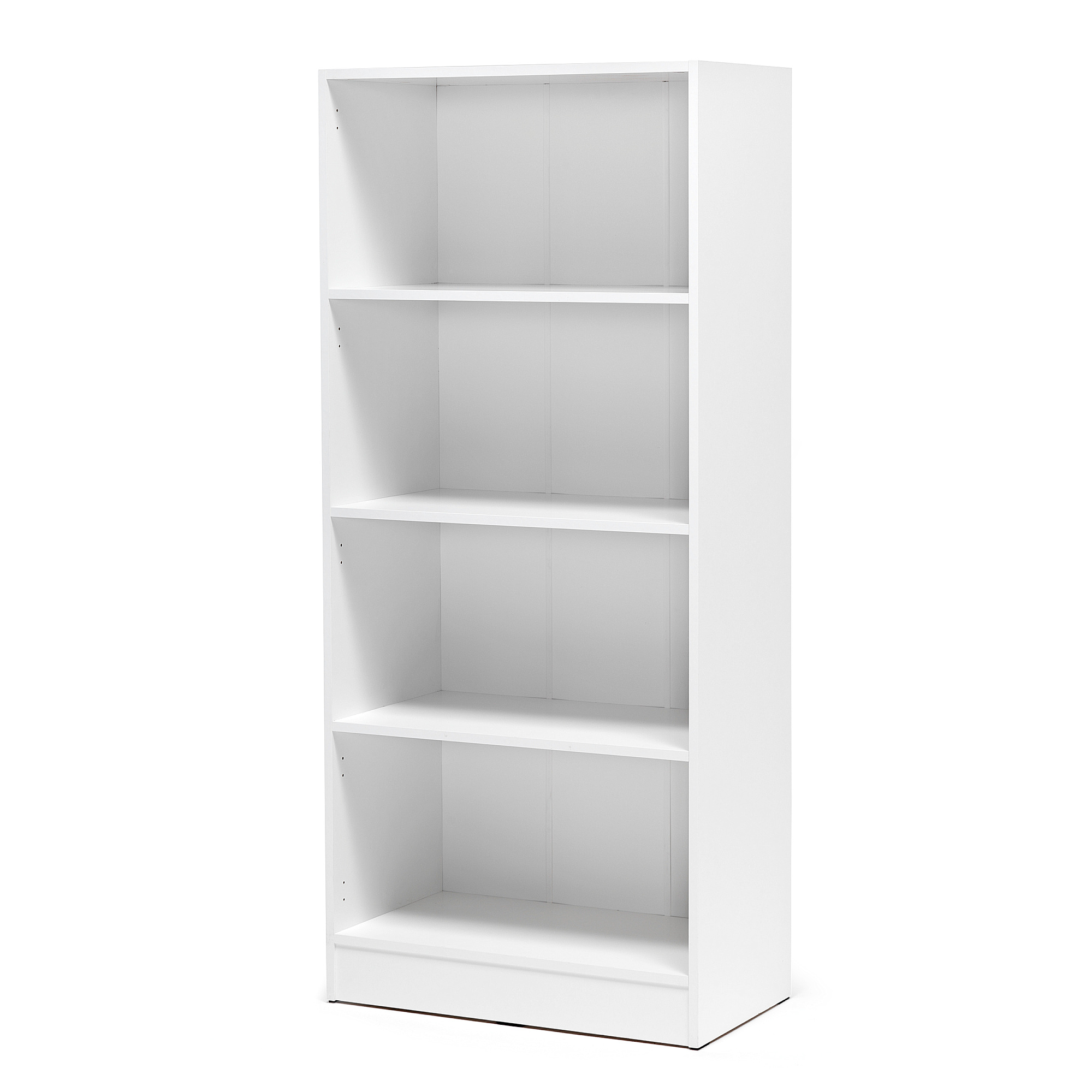 White laminate store bookshelf