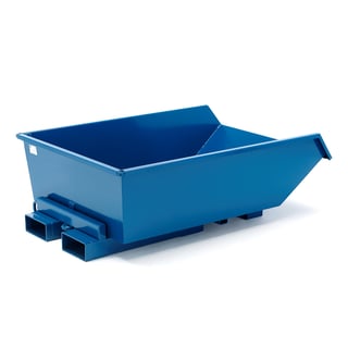 Lav tipcontainer HEAP, 550 liter, blå
