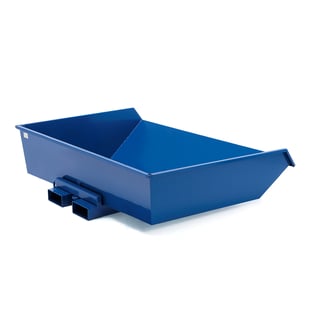 Laagkiepcontainer HEAP, 1160 l, blauw