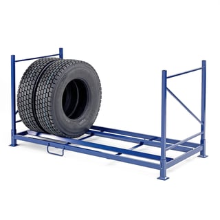 Regál na nákladné pneumatiky, nosnosť 600 kg, 2400x1100x1260 mm