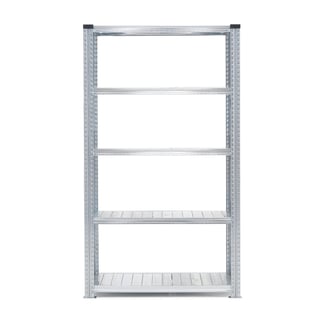 Galvanised shelving TRANSFORM, for 20 ft container, D 400 mm
