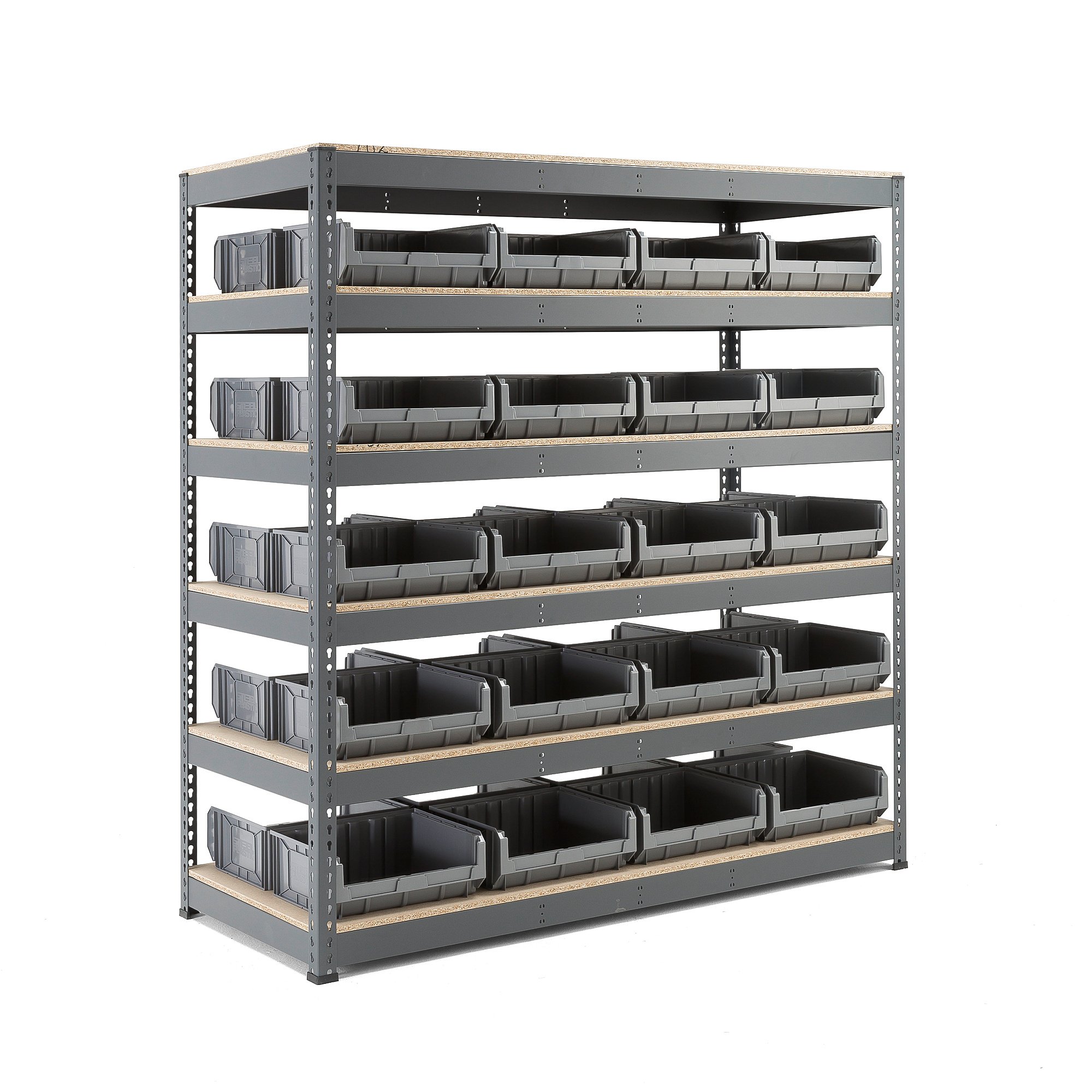 Plastic store stackable shelves