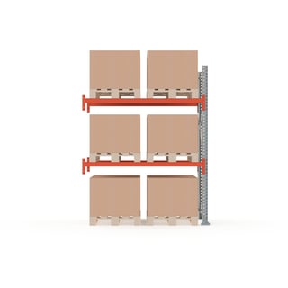 Pallet racking ULTIMATE, add-on, 2500x1850x1100 mm, 6 x 1000 kg pallets