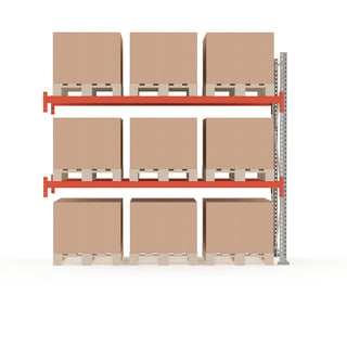 Pallet racking ULTIMATE, add-on, 2500x2750x1100 mm, 9 x 500 kg pallets