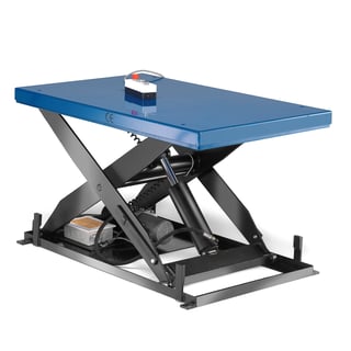 Stół podnoszący HYPER, 500 kg, 1300x800x190-1010 mm