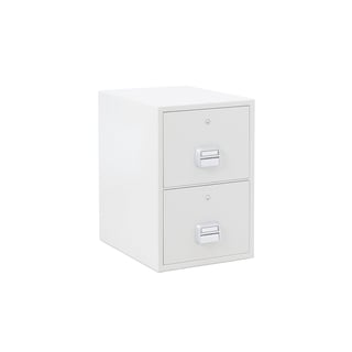 Fireproof filing cabinet SHELL, 90 min. key lock, A4/foolscap, 2 drawers, 770x520x680 mm