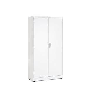 Storage cabinet with electronic lock SAFE, 1900x1000x400 mm, white