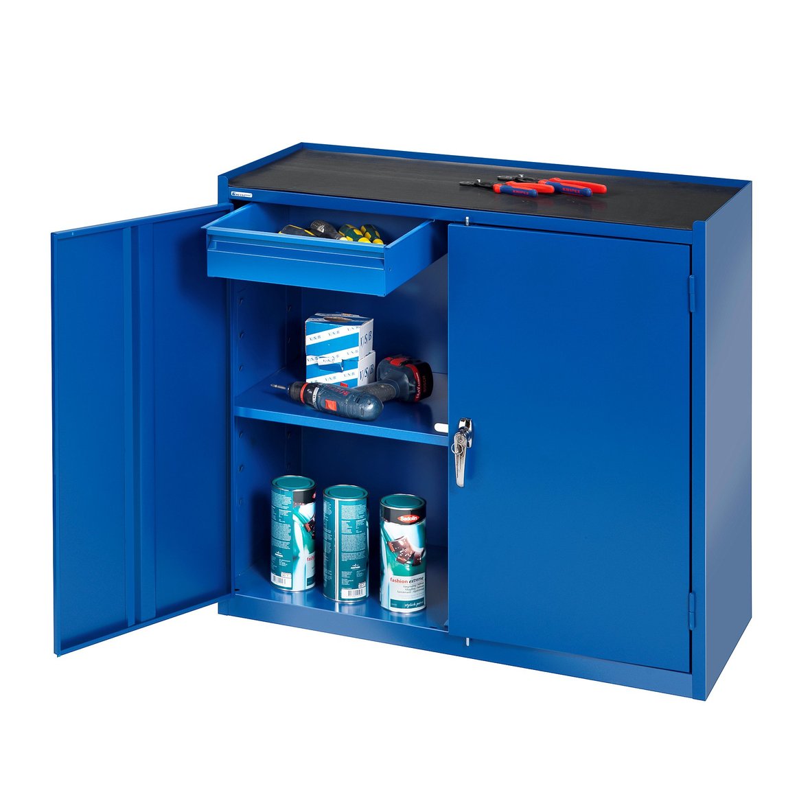 SERVE, 2 drawers, 900x950x450 mm, blue AJ Products