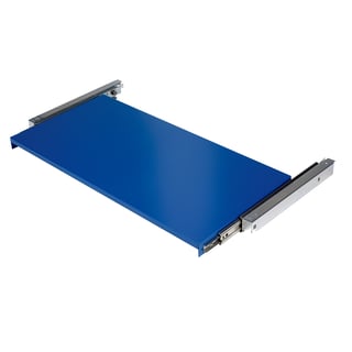 Ausziehbarer Fachboden SUPPLY, 875 x 455 mm, blau