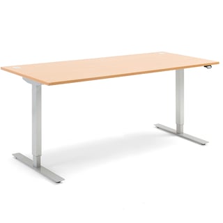 Výškově nastavitelný stůl FLEXUS, 1800x800 mm, buk