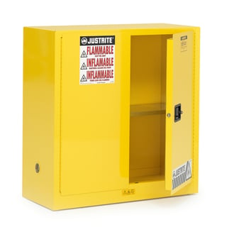 Sicherheitsschrank ENCLOSE, FM-klassifiziert, 1116 x 1092 x 457 mm, gelb