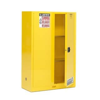 FM-rated cabinet ENCLOSE, self-close, 2 shelves, 1651x1092x457 mm, 170 L