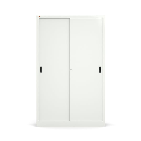 Office with sliding doors SPACE, 1950x1200x450 mm, white AJ Products