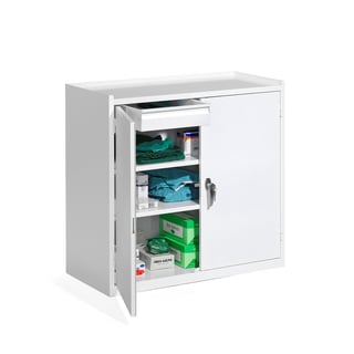 Storage cabinet SERVE, 900x950x450 mm, white