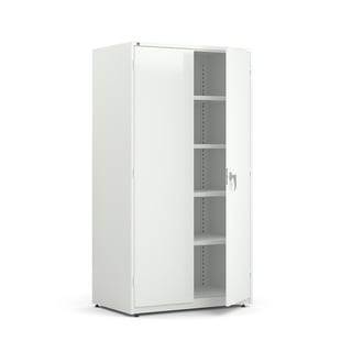Extra deep storage cabinet SPIRIT, 1900x1020x635 mm, white, white