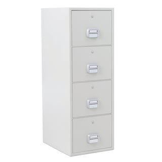 Fireproof filing cabinet SHELL, 90 min. key lock, A4/foolscap, 4 drawers, 1500x520x680 mm