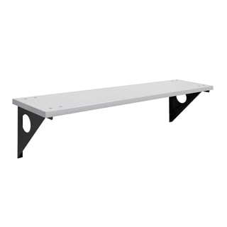 Wall mounted changing room bench STADIUM, 1000x360 mm, grey