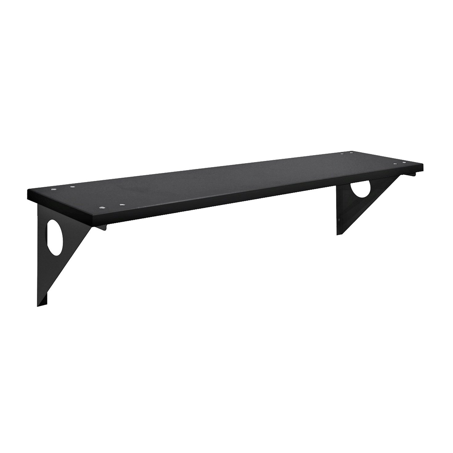 Wall mounted changing room bench STADIUM, 1000x360 mm, black AJ Products
