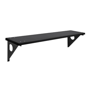 Wall mounted changing room bench STADIUM, 1000x360 mm, black