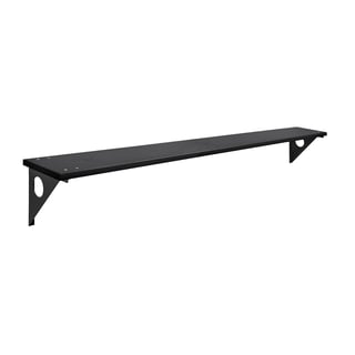 Wall mounted changing room bench STADIUM, 1500x360 mm, black