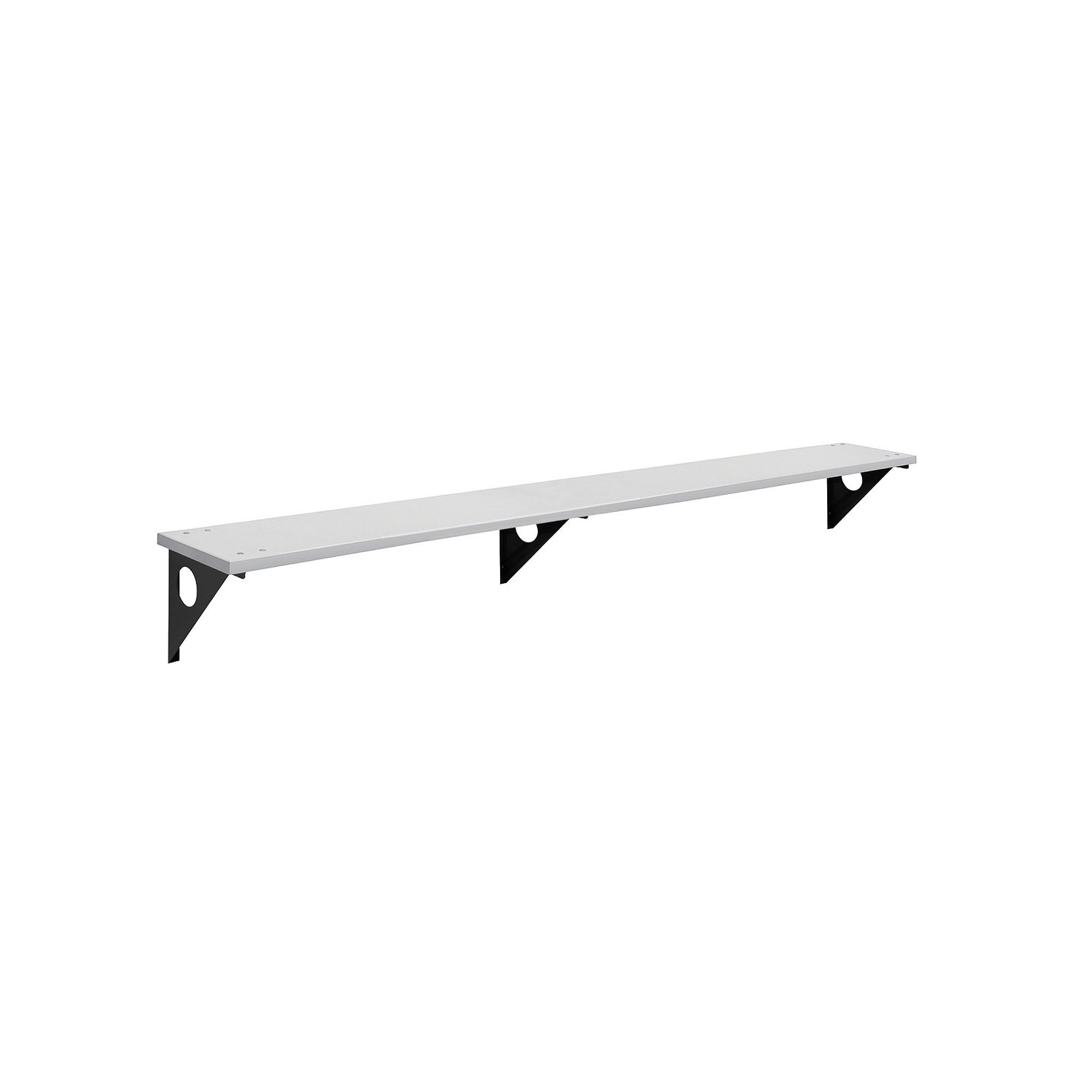 Wall mounted changing room bench STADIUM, 2000x360 mm, grey AJ Products