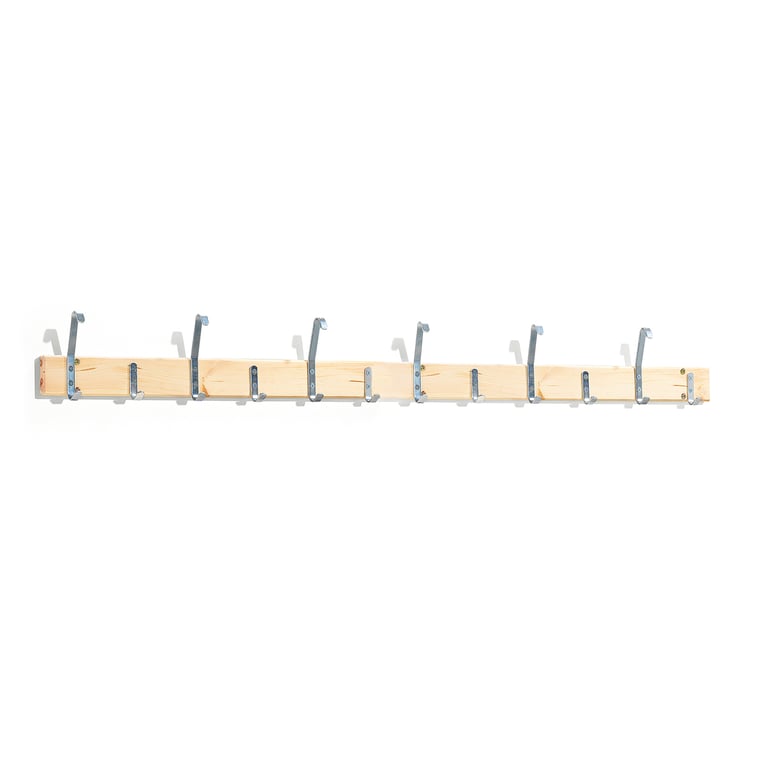 Hook rail STADIUM, L 2000 mm, 12 hooks AJ Products