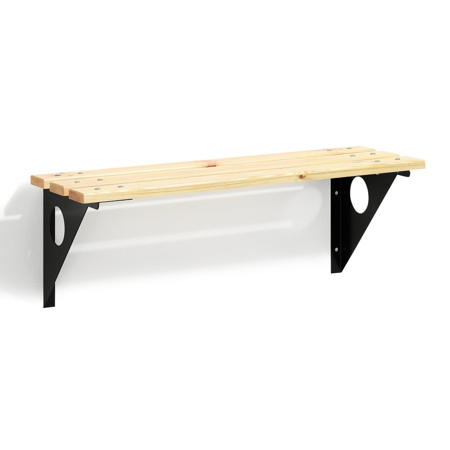 Wall mounted changing room bench STADIUM, 360x1000 mm AJ Products