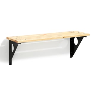 Wall mounted changing room bench STADIUM, 360x1000 mm