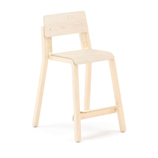 Tall children's chair DANTE, H 500 mm, birch, birch laminate
