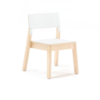 Bērnu krēsls Love, A: 350 mm, bērzs, balts lamināts