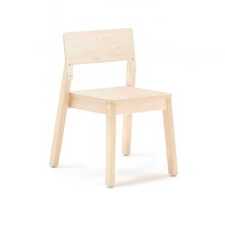 Children's chair LOVE, H 380 mm, birch, birch laminate
