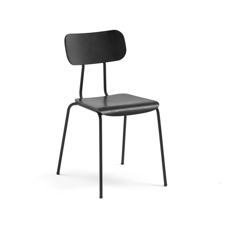 Canteen chair RENO, black ash AJ Products