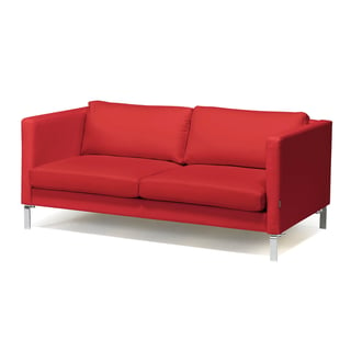 Sofa NEO, 3-seter, skinn, rød