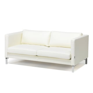 Sofa 2,5 mjesta: koža: bijela