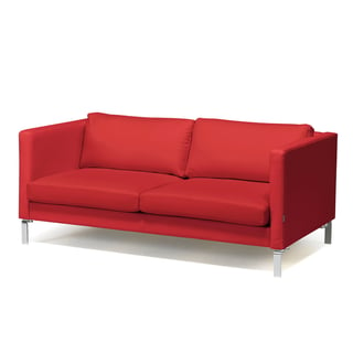 Waiting room 2.5 seater sofa NEO, leather, red